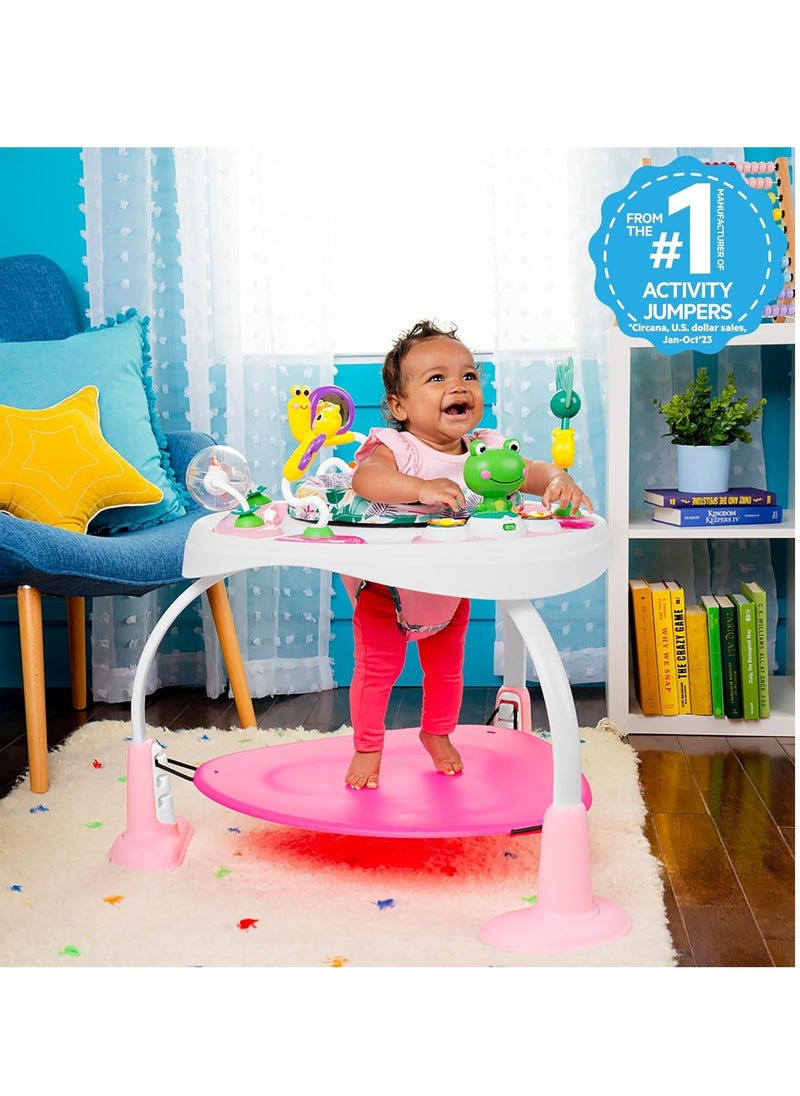 Bright Starts Bounce Bounce Baby 2-in-1 Activity Jumper & Table - Playful Palms