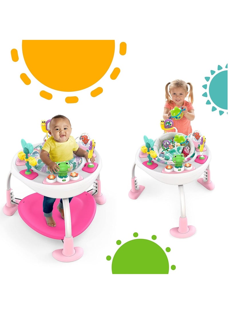 Bright Starts Bounce Bounce Baby 2-in-1 Activity Jumper & Table - Playful Palms