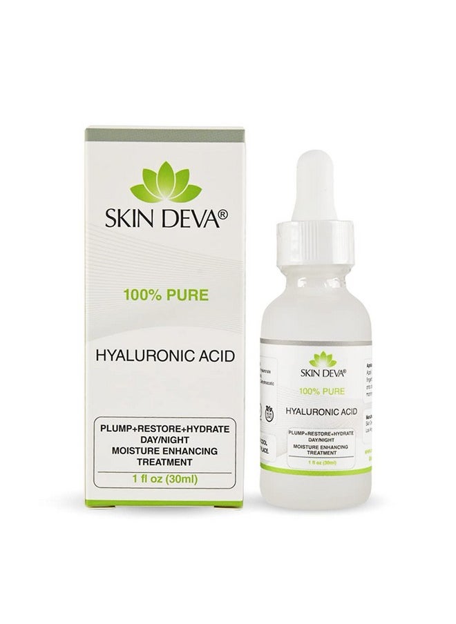 100% Pure Hyaluronic Acid Serum For Face 1 Oz Of Discoloration Correcting Serum Anti Aging Anti Wrinkle Acid Locks In Essential Moisture Keeps Skin Hydrated Facial Serums For All Skin Types