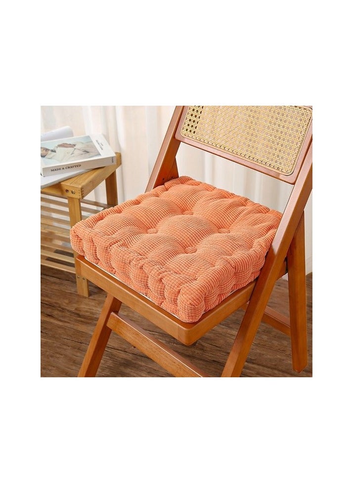 Biscuit seat cushion thickened chair cushion butt seat cushion still office seat Colour:Gray - Orange Sizes:40 x 40 cm