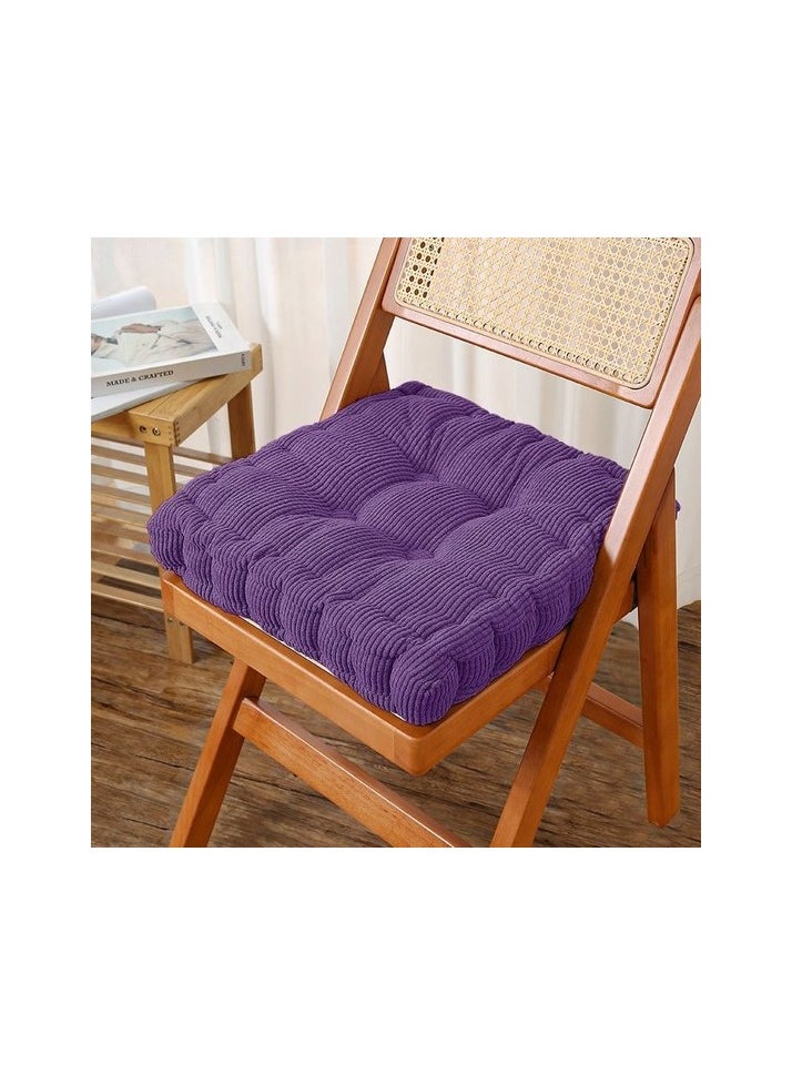 Biscuit seat cushion thickened chair cushion butt seat cushion still office seat Colour:Light purple Sizes:40 x 40 cm