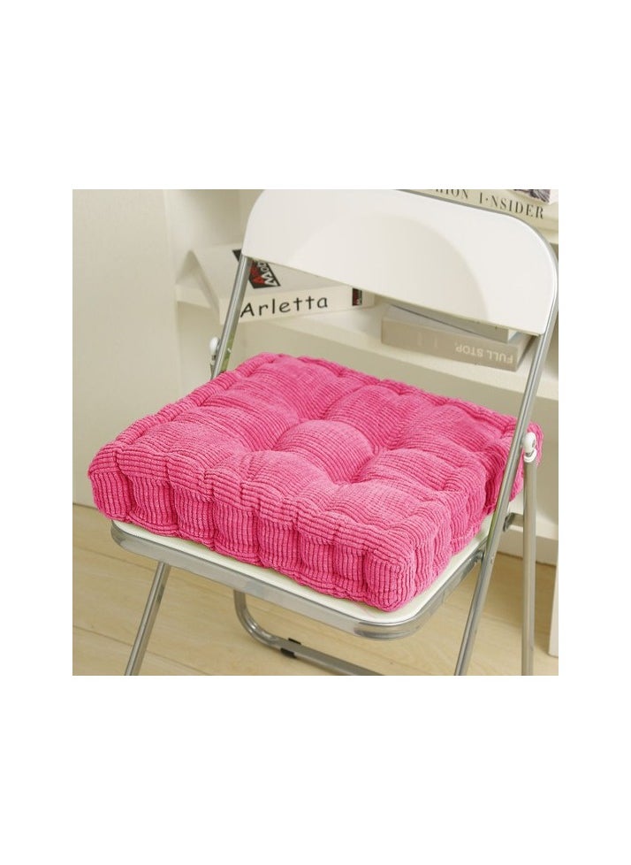 Biscuit seat cushion thickened chair cushion butt seat cushion still office seat Colour:Light pink Sizes:40 x 40 cm