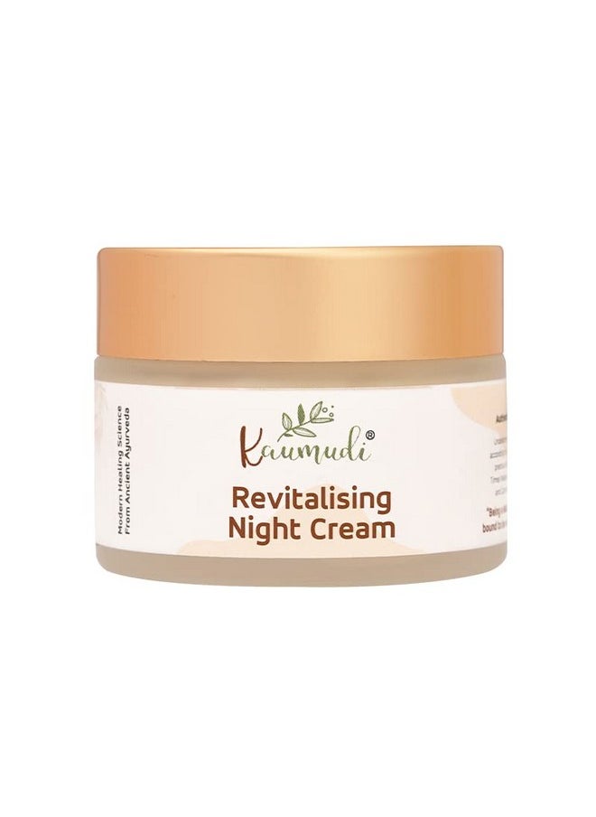 Revitalising Night Cream | For Women And Men | Handmade With Natural Ingredients | For Early Signs Of Aging, Tighten & Firm The Skin | Moisturizes & & Revitalize | Hydrates & Nourish | For Healthy, Glowing, And Clear Skin | All Skin Types | No Artificial Color | No Artificial Fragrance | Sulphate, Paraben & Sls Free | 40 Gm / 1.41 Fl Oz