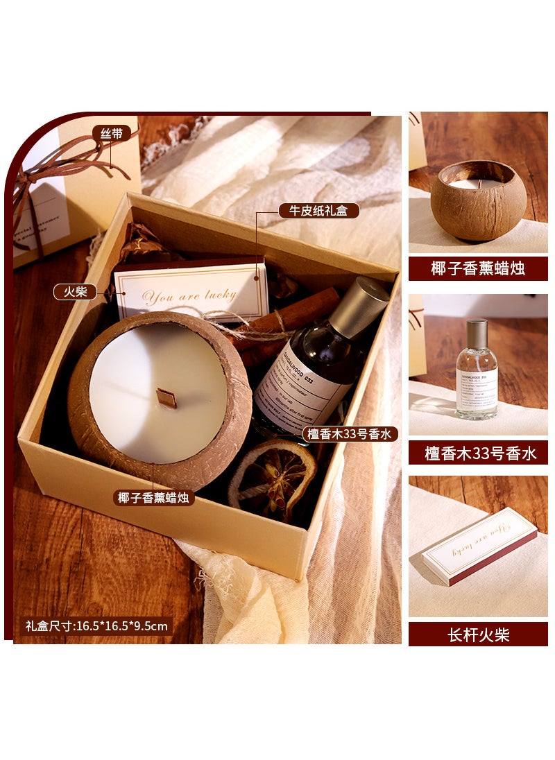 Coconut Aroma Candle Gift Box Set suit one