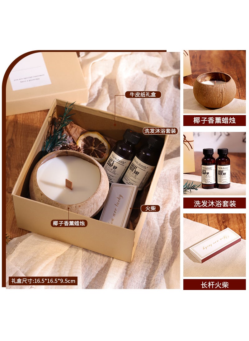 Coconut Aroma Candle Gift Box Set suit three