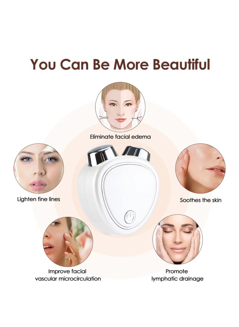 Micro current Face Lifting Machine, Facial Roller Massage, Anti Wrinkle, Skin Rejuvenation, Skin Care, 3D, Face Massager