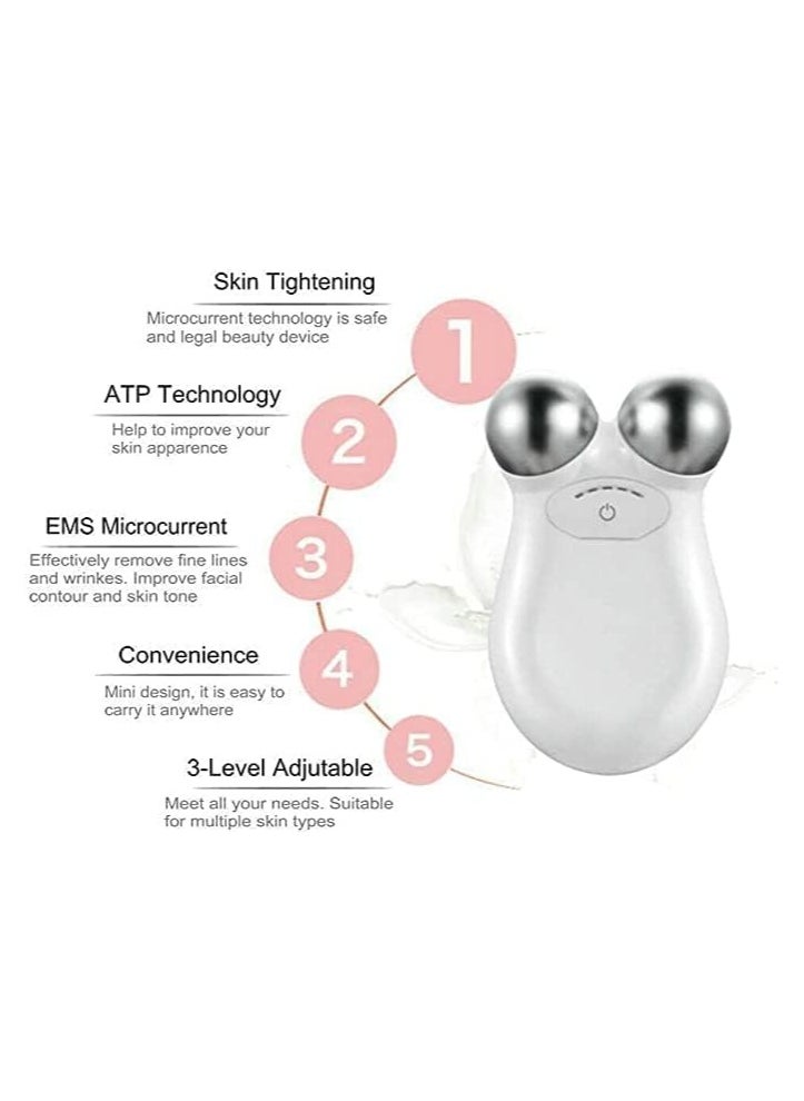 Micro current Face Device Roller, Face Lifting Skin Device for Facial Wrinkle Removal, Facial Toning Massage Device