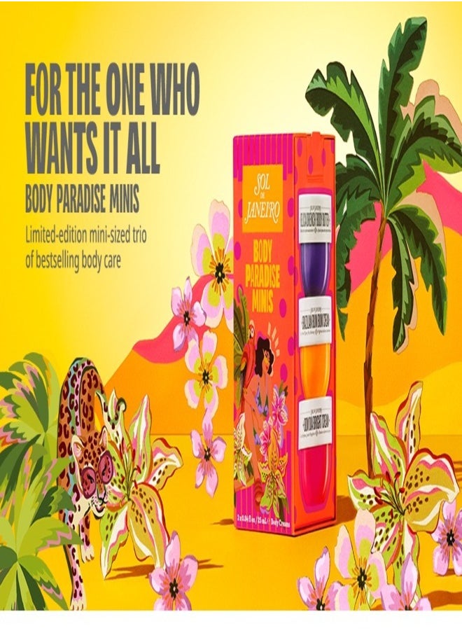 SOL DE JANEIRO Body Paradise Minis 25ml - Travel-Sized Luxury Fragrance Set with Irresistible Tropical Scents for On-the-Go Indulgence