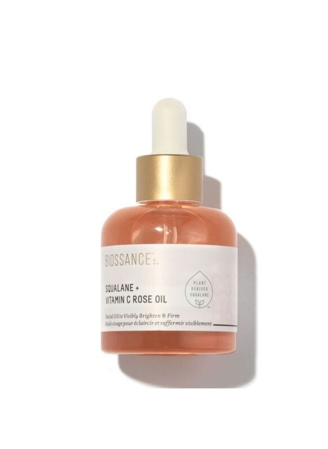 BIOSSANCE SQUALANE + VITAMIN C ROSE OIL  30ML