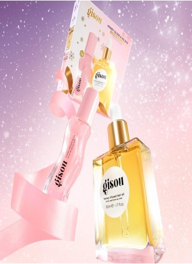GISOU Honey Gloss & Go Duo Set – Nourishing Lip & Hair Essentials