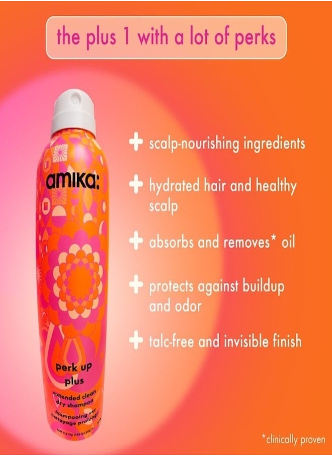 AMIKA Perk Up Power-Up Dry Shampoo Duo 7.1oz. (201g)/257ml - Talc-Free, Oil-Absorbing Dry Shampoo Set for Fresh, Voluminous Hair with Long-Lasting Oil Control