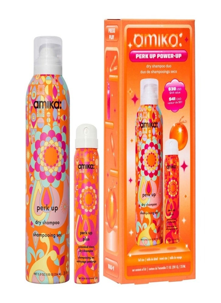 AMIKA Perk Up Power-Up Dry Shampoo Duo 7.1oz.(201g)/257ml