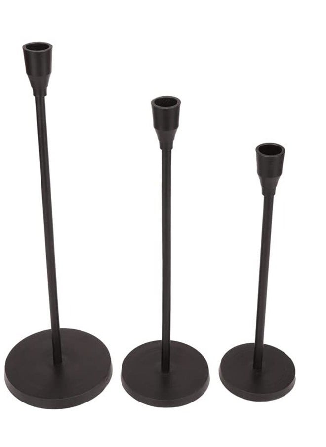 Candle Holders Set Of 3 For Taper Candles Decorative Candlestick Holder Candlestick Holders For Taper Candles