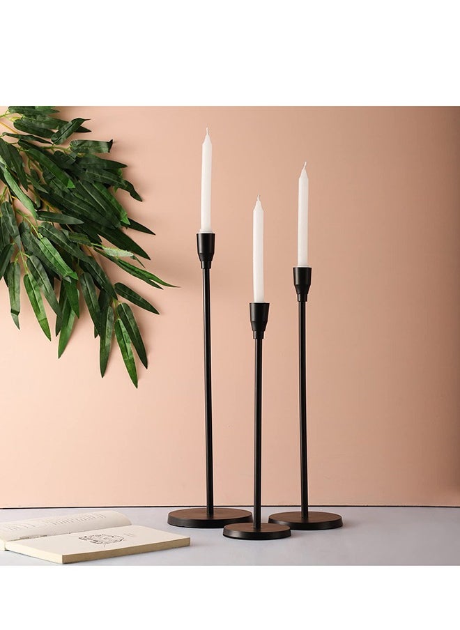 Candle Holders Set Of 3 For Taper Candles Decorative Candlestick Holder Candlestick Holders For Taper Candles