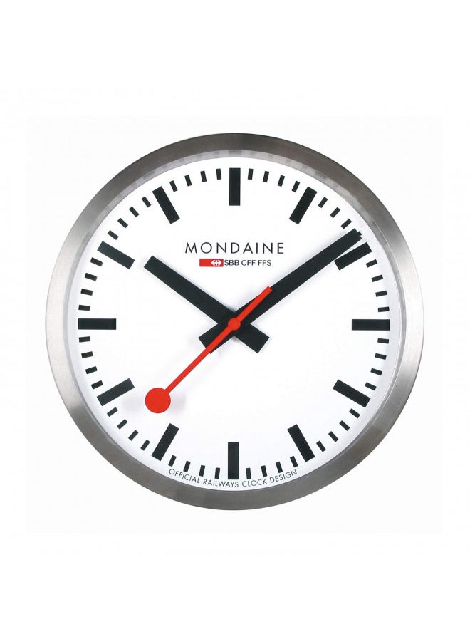 Mondaine - Wall Clock - A995.Clock.16SBB - Large White Dial - Wall Clocks - Made in Switzerland