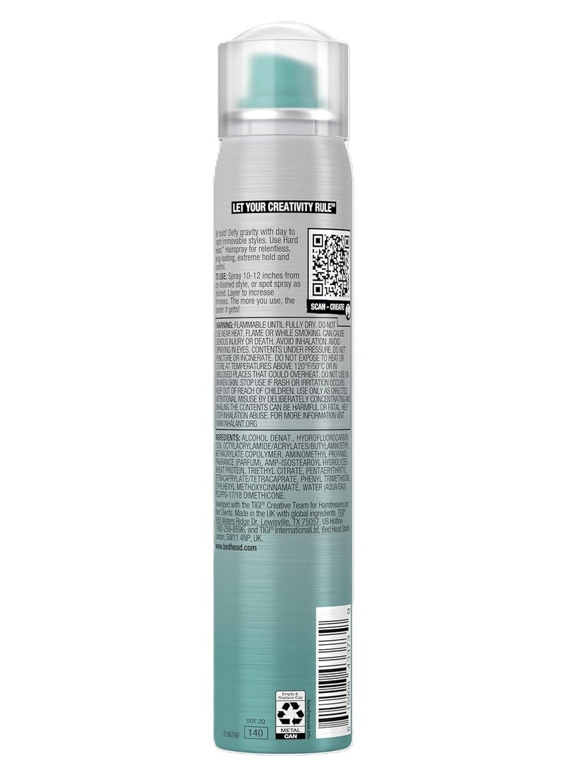 Hard Head Mini Travel Hairspray Extra Hold Hair Care Spray for All Hair Types, 100ml (Pack of 2)