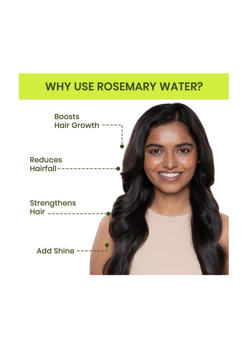 Alps Goodness Rosemary Water Spray For Hair Growth Twin Pack (200 ml x 2) | Hair Spray for Regrowth | Rosemary Hair Mist | Adds Shine | Helps Reduce Hairfall | Strengthens Hair | For All Hair Types