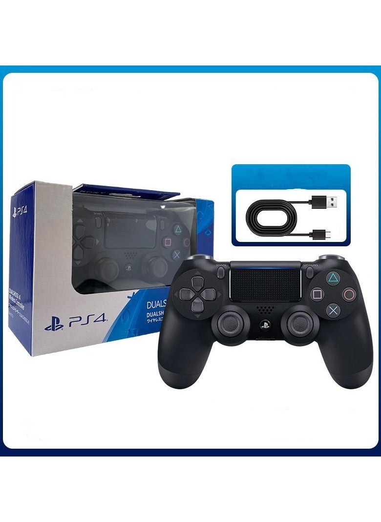 PS4 Game Wireless Bluetooth Controller 【Classic Black+Data Cable+Boxed】