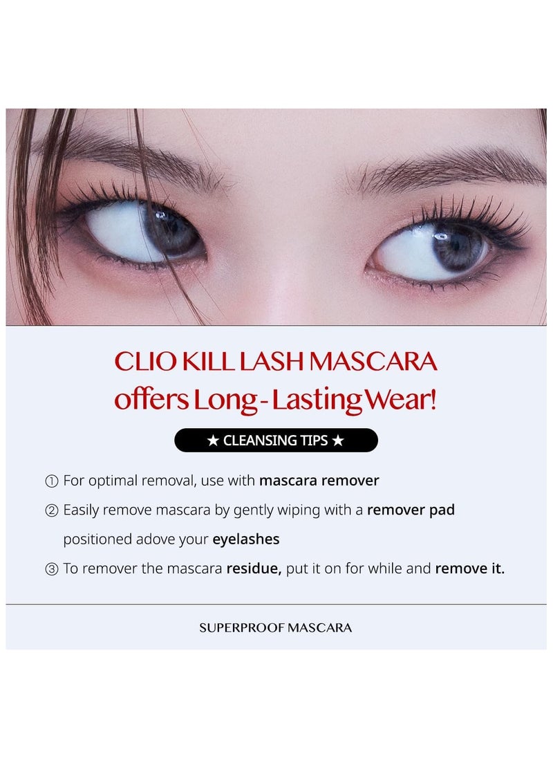 Clio Kill Lash Superproof Mascara - 02 Volume Curling for Dense Application