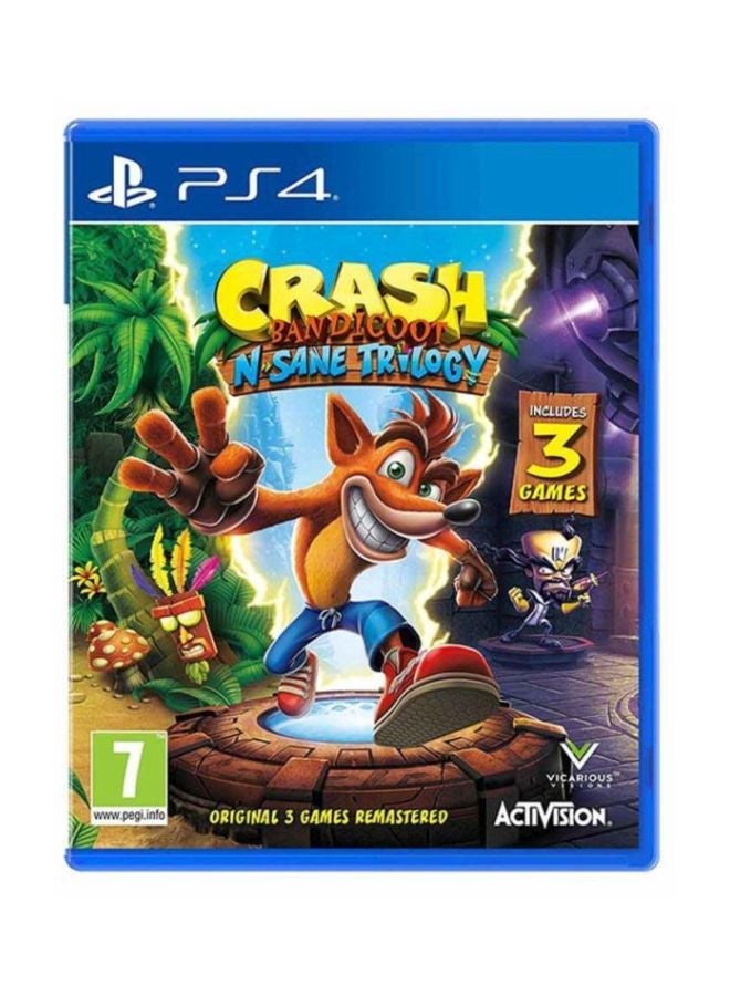 Crash Bandicoot N. Sane Trilogy With DUALSHOCK 4 Wireless Controller For PlayStation 4 (PS4) - Camouflage - adventure - playstation_4_ps4