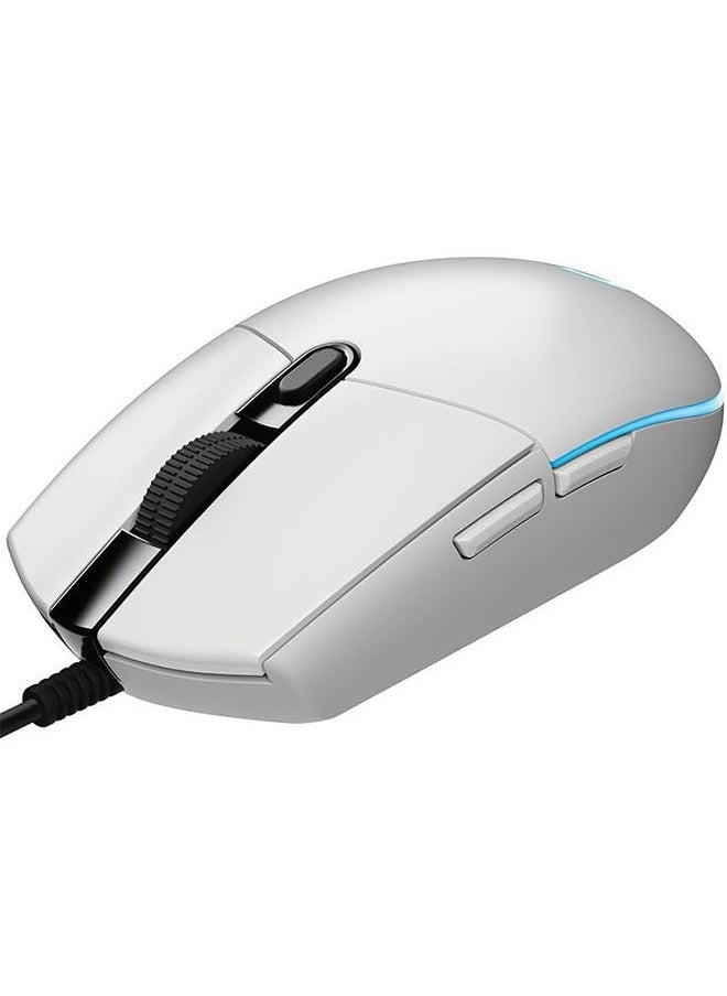 G102 Light Sync Gaming Mechanical Wired Mouse White