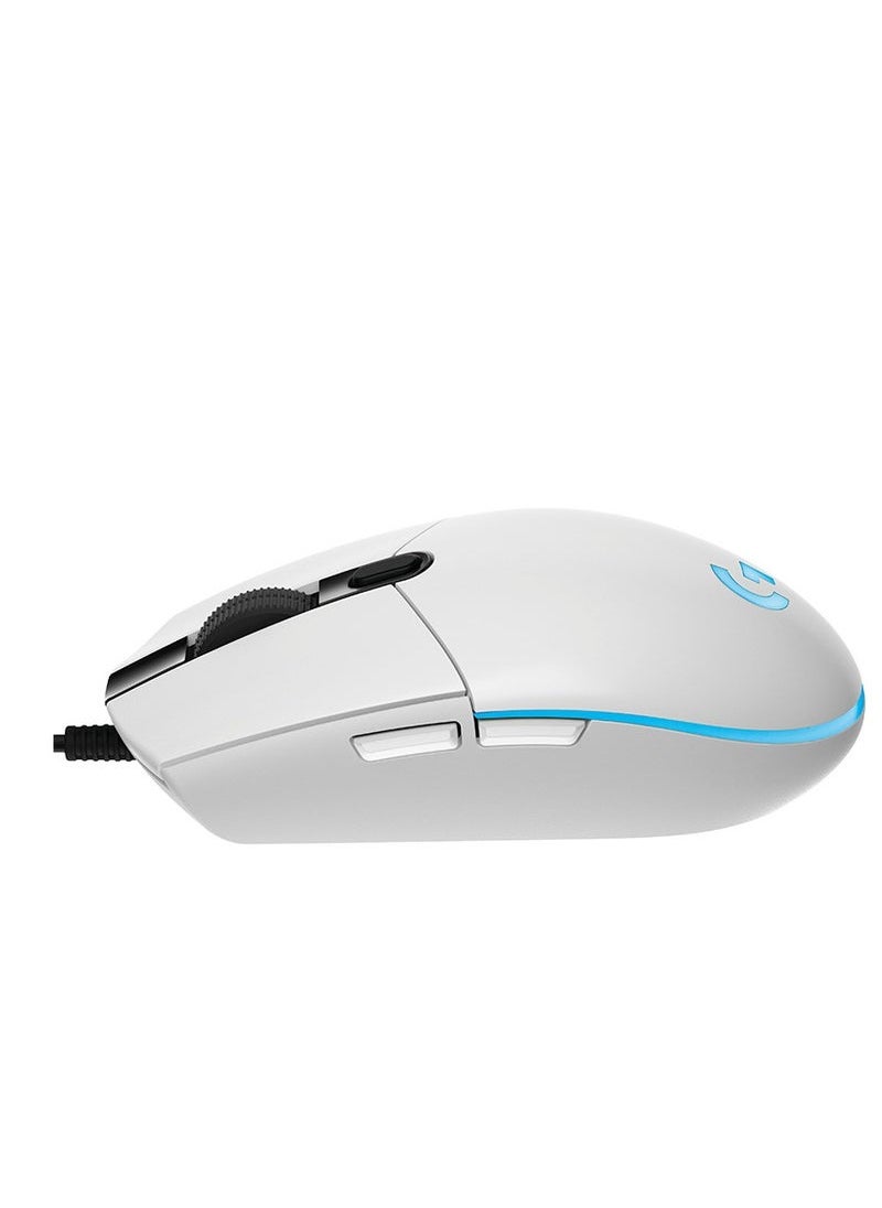 G102 Light Sync Gaming Mechanical Wired Mouse White