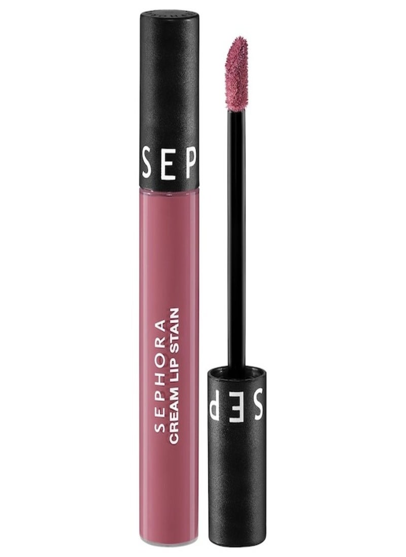 SEPHORA COLLECTION Cream Lip Stain 10HR Liquid Lipstick 06 Pink Souffle - matte deep berry pink 5ml