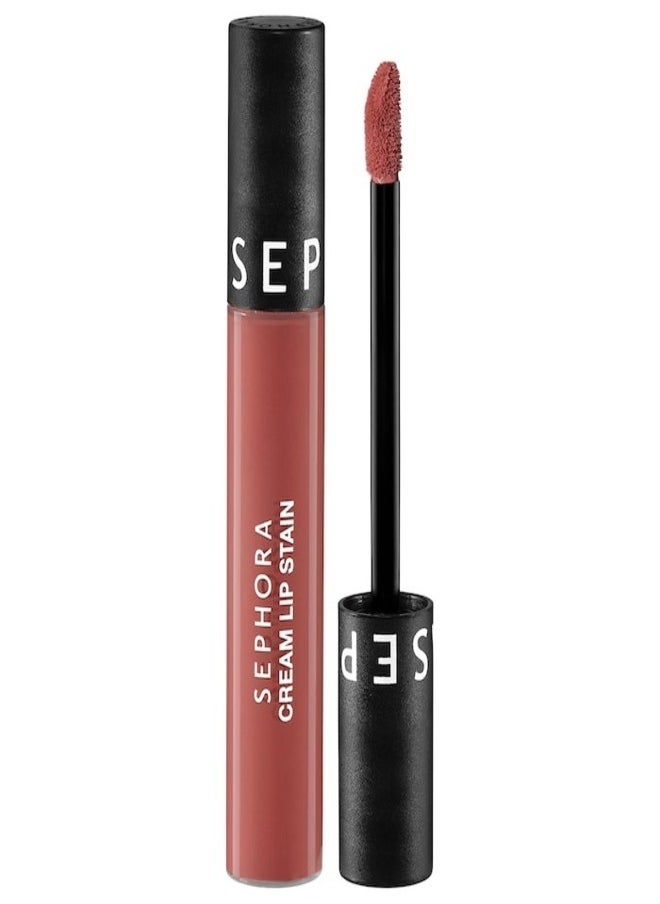 SEPHORA COLLECTION Cream Lip Stain 10HR Liquid Lipstick 122 Casual Peach - matte peachy pink 5ml