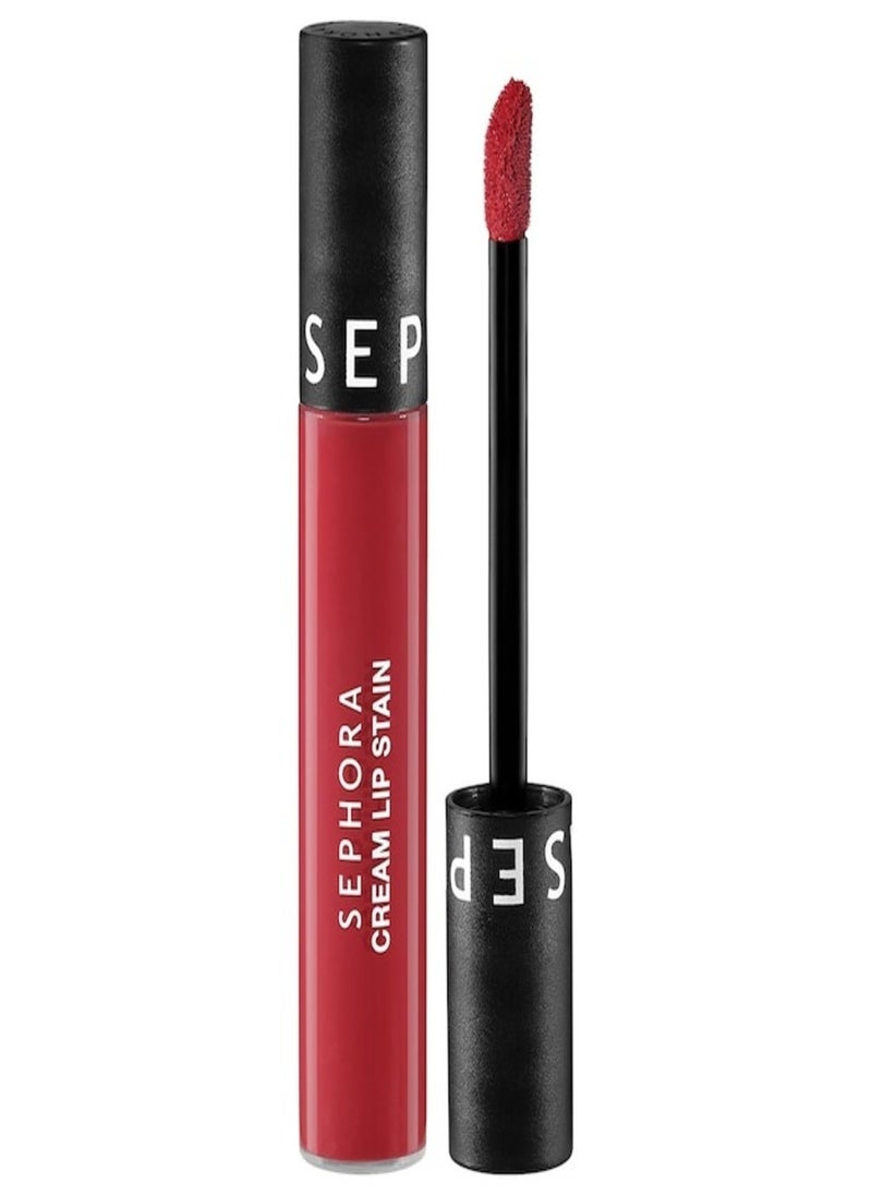 SEPHORA COLLECTION Cream Lip Stain 10HR Liquid Lipstick 127 Frozen Pomegranate - matte berry red 5ml