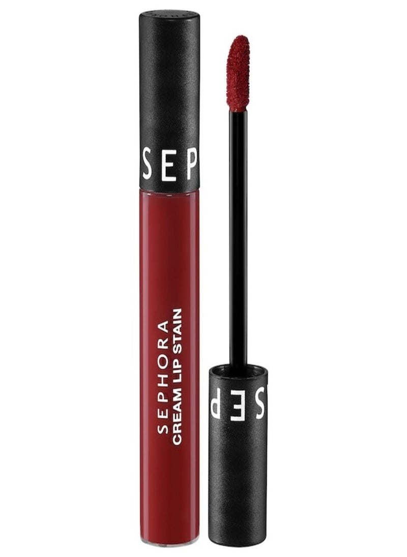 SEPHORA COLLECTION Cream Lip Stain - Matte Liquid Lipstick 130 Naughty Burgundy - matte bright burgundy 5ml