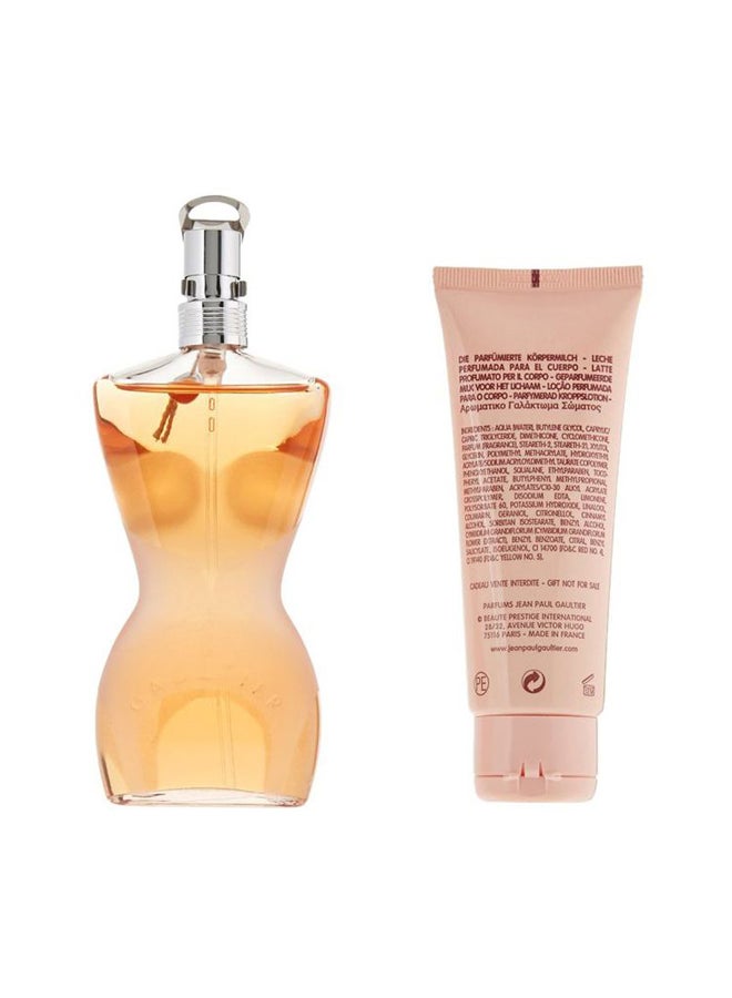 Classique Gift Set (EDT Spray 100 ml And Perfumed Body Lotion 75 ml)