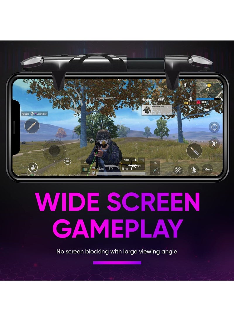 Mobile Game Trigger Joystick PUBG Pulse Automatic High Frequency Click 4 Speed Mobile Game Controller for IOS/Android Support COD/PUBG/ROS and Many Other Games Elevate Your Gaming Experience