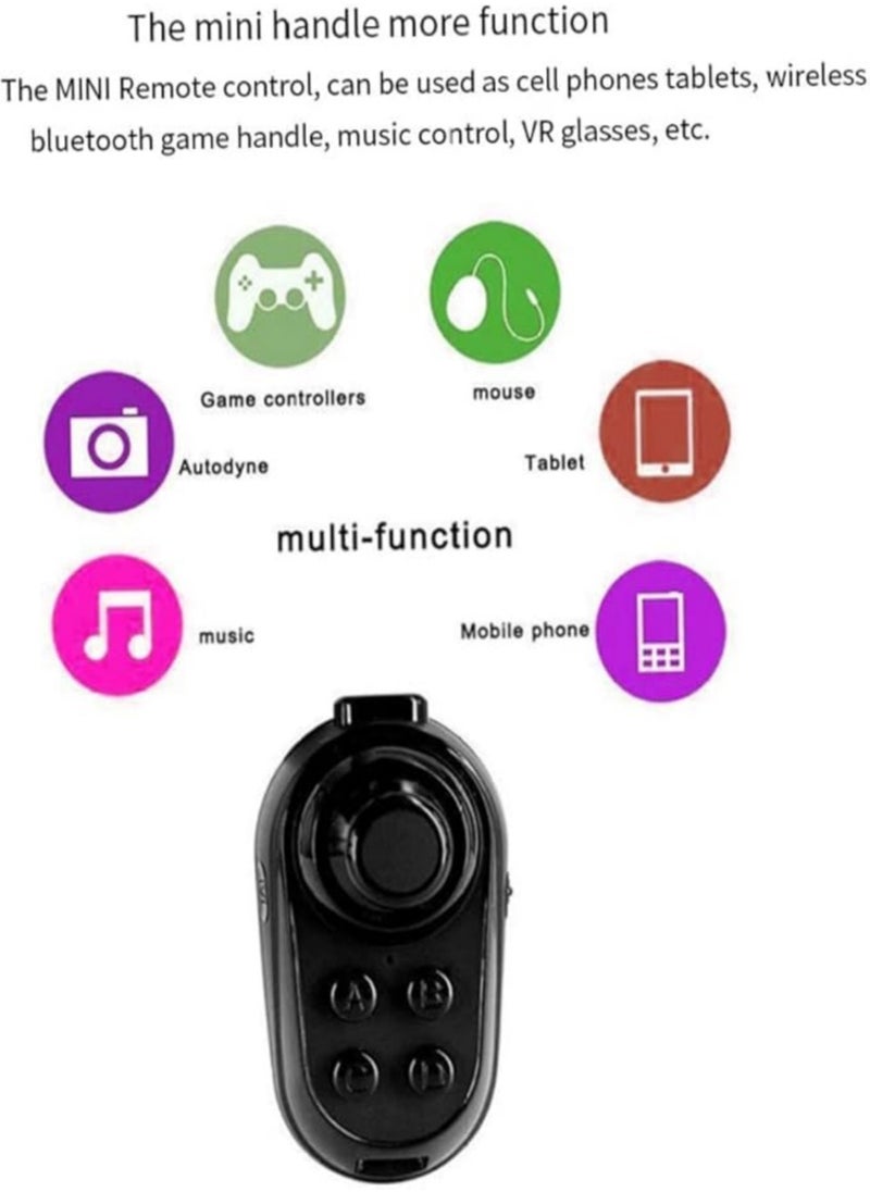 Bluetooth VR Controller Wireless Gamepad Joystick Game Remote Control Ring Gamepad for Mobile Video Games Black