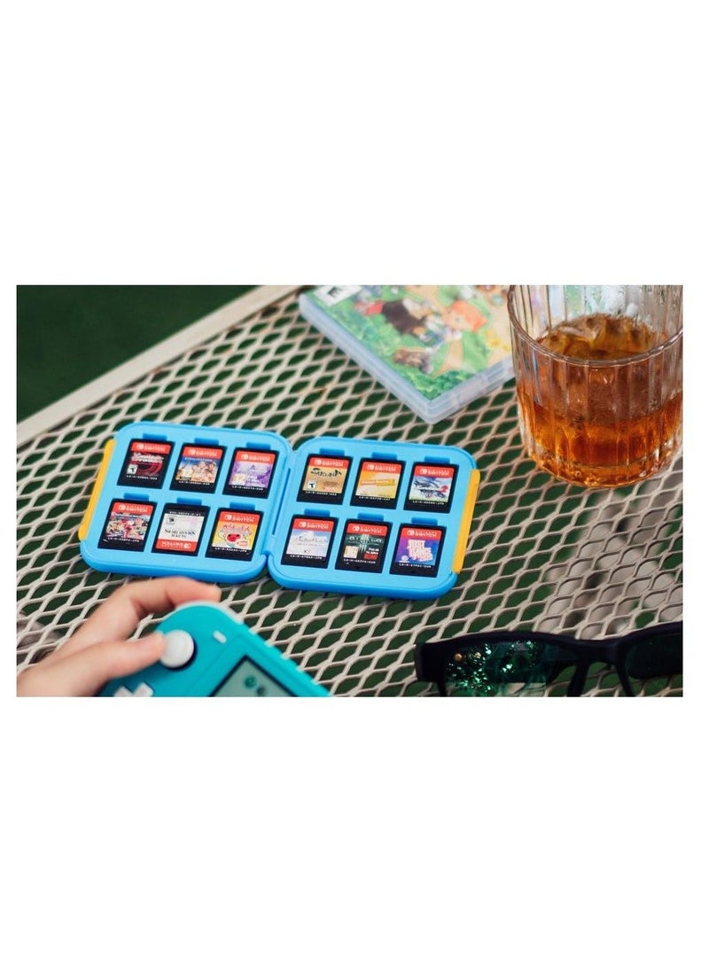 Card Case, Games Card Case, Cartoon Magnetic Game Card Box, for Nintendo Switch Game, Card Model Cartridges Holder, Carrying Storage Case, for Micro SD/SDHC/TF Card 12 in 1