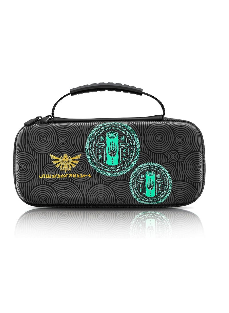 Travel Case For Nintendo Switch/OLED Hard Switch Carrying Case with 10 Game Card Slots Compatible With Switch Controller Consoles And Accessories