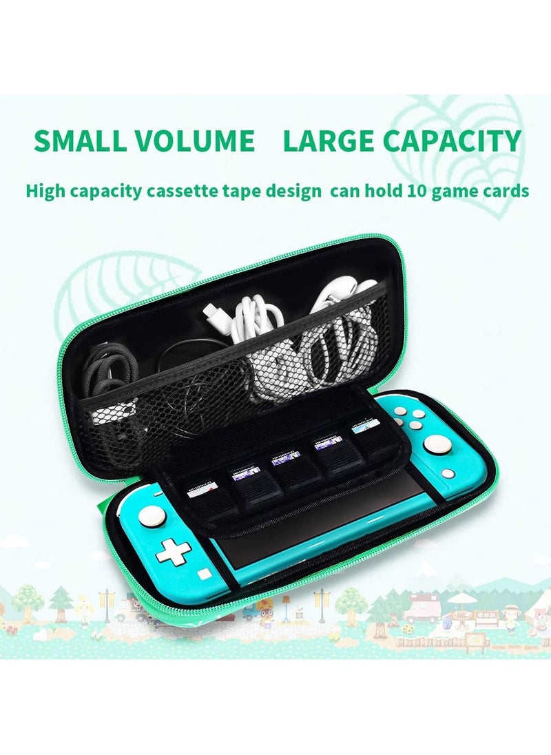 Carrying Case for Switch Lite Waterproof Storage Protective Cover Case Pouch Bag for Switch Lite Console Accessories with 10 Game Cartridges