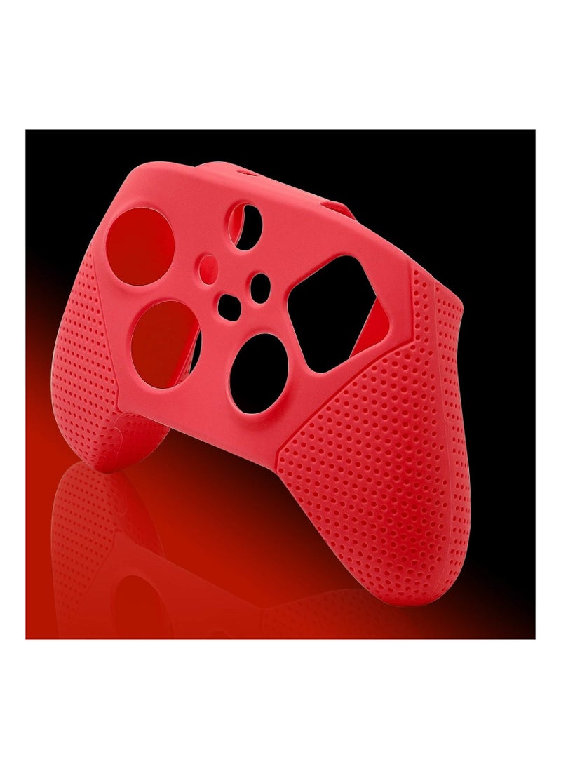 Silicone Case for Xbox Series S/X, Protective Case for Xbox Series S/X with Thumb Grips, Controller Shell for Xbox Series S/X Red