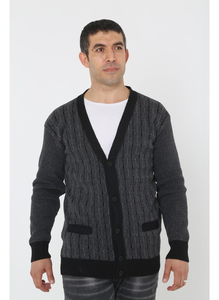 KMK Combination Baba Super Oversized Knitwear Buttoned Knitted Cardigan & Sweater