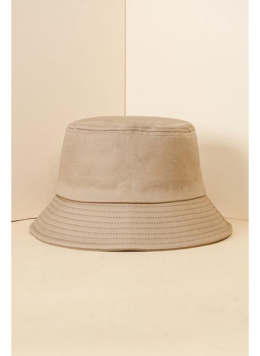 Nubuck Mink Bucket Hat