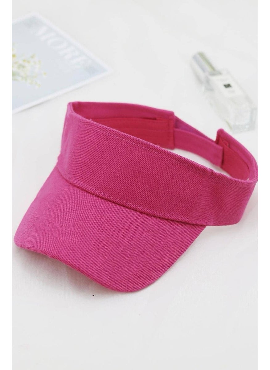 Trend Protective Fuchsia Skull Visor Hat