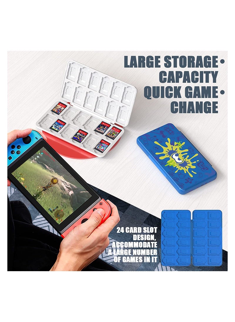 Game Case for Switch, Compatible with Nintendo Switch/Oled/Lite, Game Case Holder for Nintendo Switch Game Card with 24 Game Card Storage