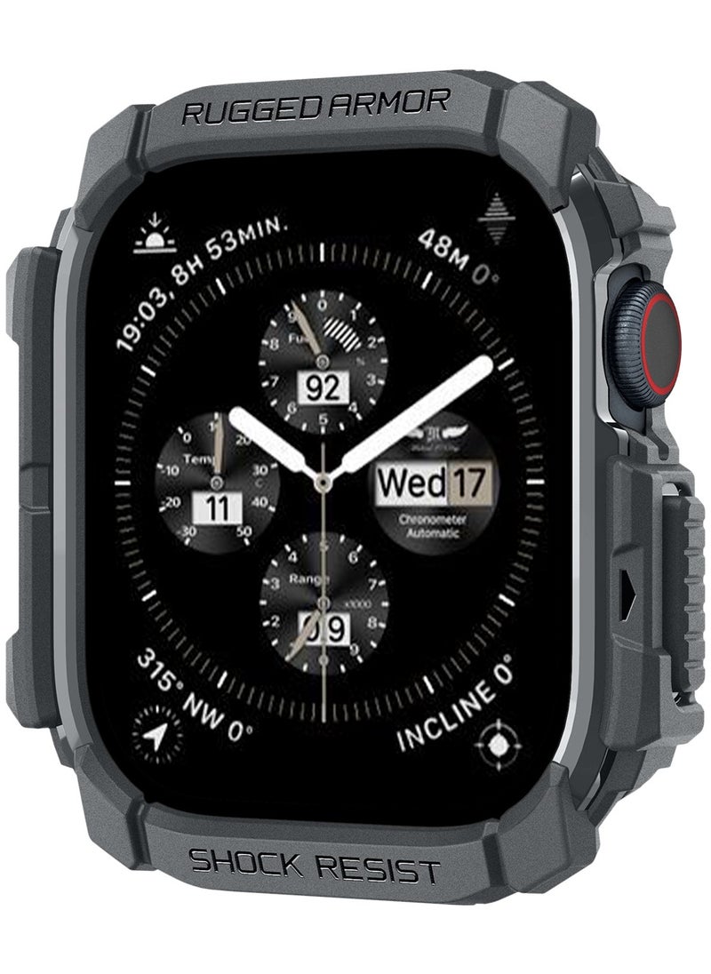 Rugged Armor for Apple Watch Series 10 (46mm) Case Cover Durable TPU (2024) - Dark Gray