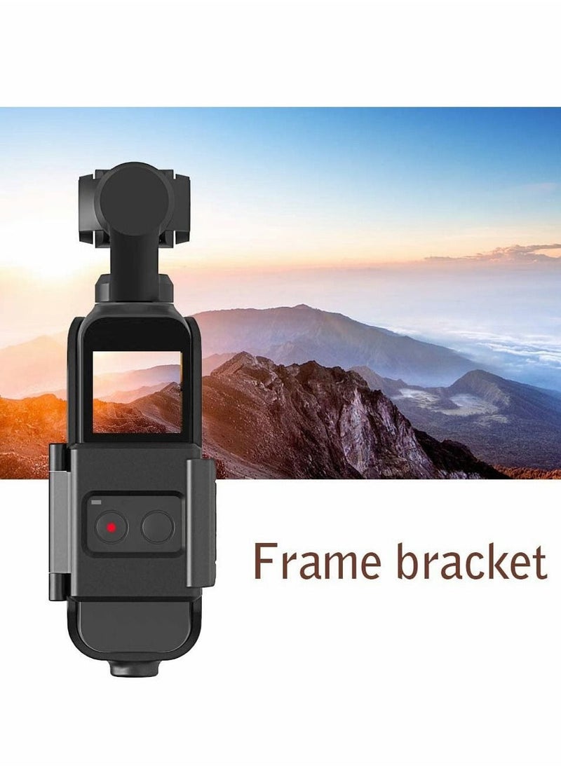 Action Mount for Dji Osmo Pocket Tripod and Gopro Stand Bracket Accessories Expansion Protective Frame with Quick-Release Design