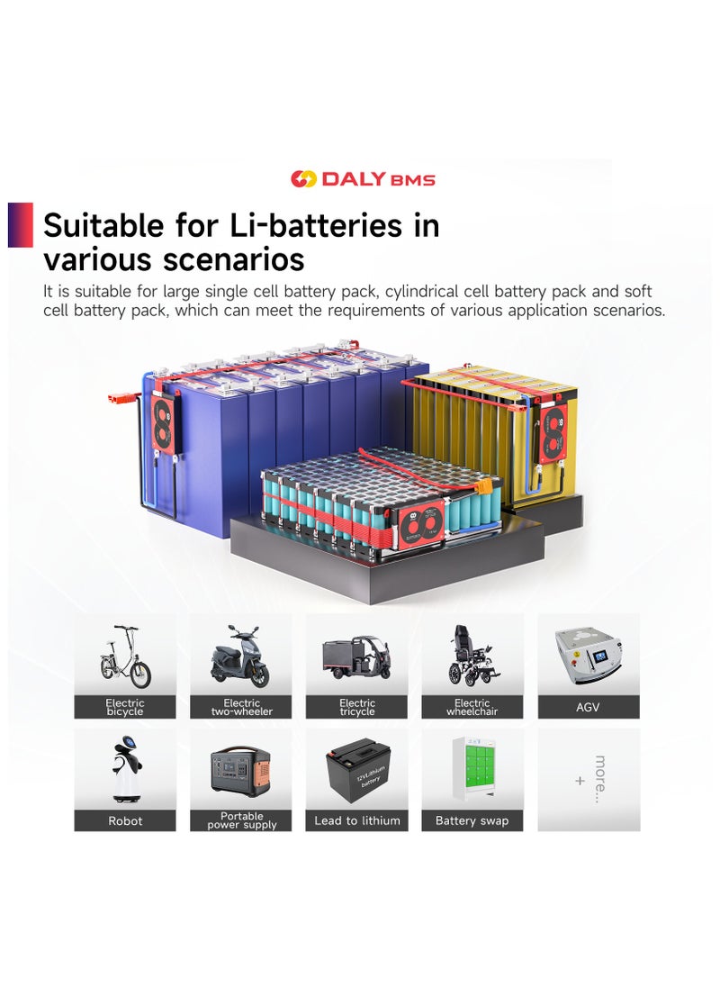 DALY 16S 48V 40A Li-ion Battery Management System (BMS) – Hardware Version for 48V Lithium-ion Battery Packs