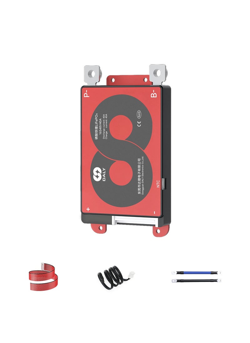 DALY 16S 48V 40A LiFePO4 Battery Management System (BMS) – Hardware Version for 48V Lithium Iron Phosphate Battery Packs