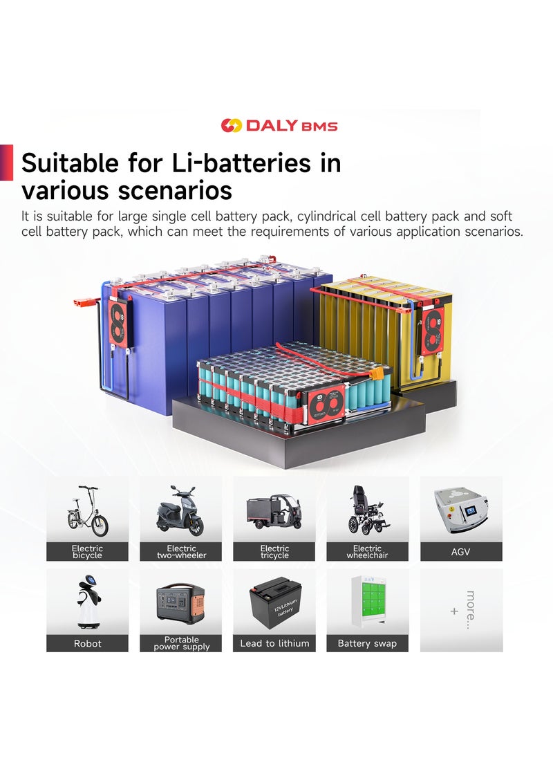 DALY 3S 12V 60A Li-ion Battery Management System (BMS) – Hardware Version for 12V Lithium-ion Battery Packs