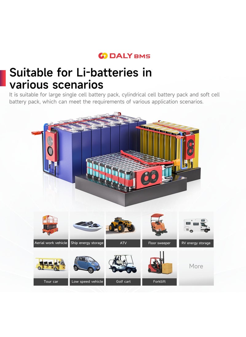 DALY 7S 24V 150A Li-ion Battery Management System (BMS) – Hardware Version for 24V Lithium-Ion Battery Packs