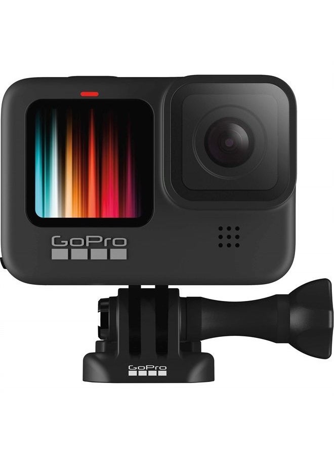 HERO9 Black - Waterproof Action Camera with Front LCD and Touch Rear Screens, 5K Ultra HD Video, 20MP Photos, 1080p Live Streaming, Webcam, Stabilization