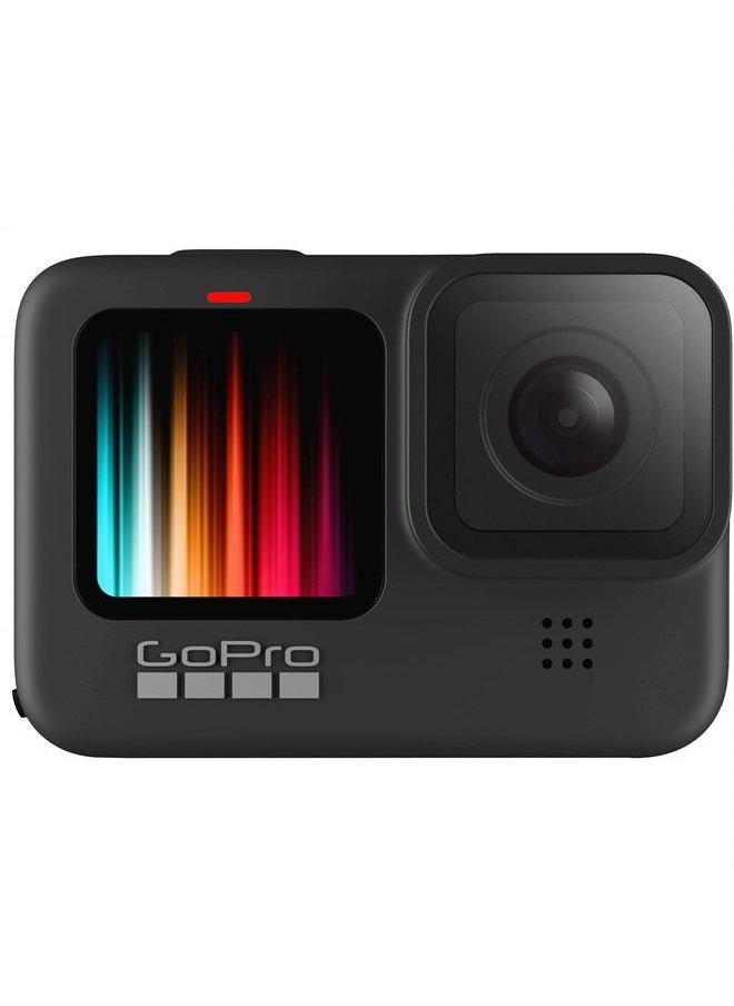 HERO9 Black - Waterproof Action Camera with Front LCD and Touch Rear Screens, 5K Ultra HD Video, 20MP Photos, 1080p Live Streaming, Webcam, Stabilization