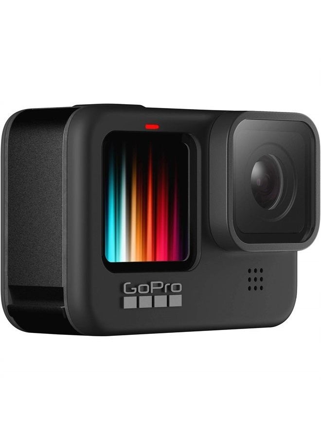 HERO9 Black - Waterproof Action Camera with Front LCD and Touch Rear Screens, 5K Ultra HD Video, 20MP Photos, 1080p Live Streaming, Webcam, Stabilization